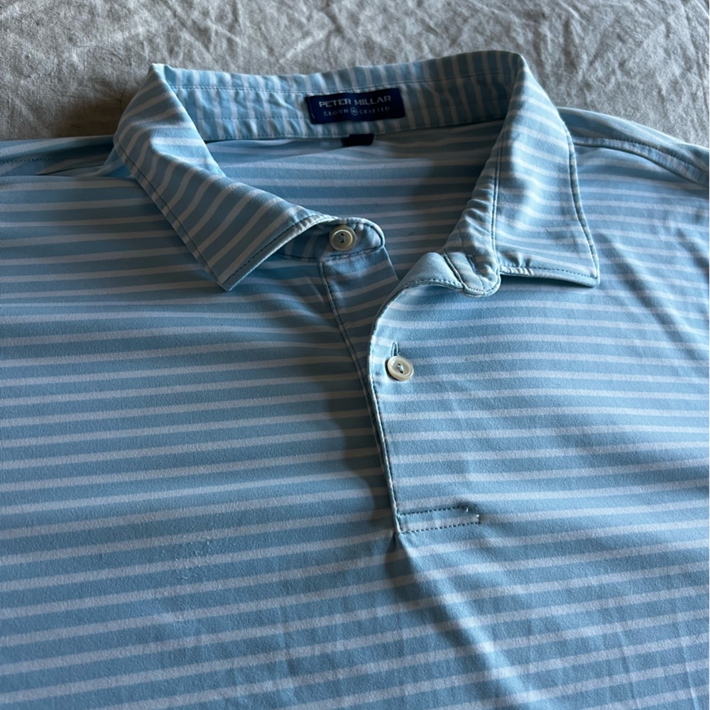 Peter Millar Striped Men's Polo Shirt - Picture 5 of 8